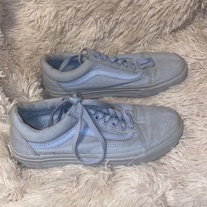 Pastel Blue Vans Lowtops